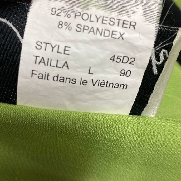 N Touch Green V Neck Blouse Size Large - Picture 5 of 5